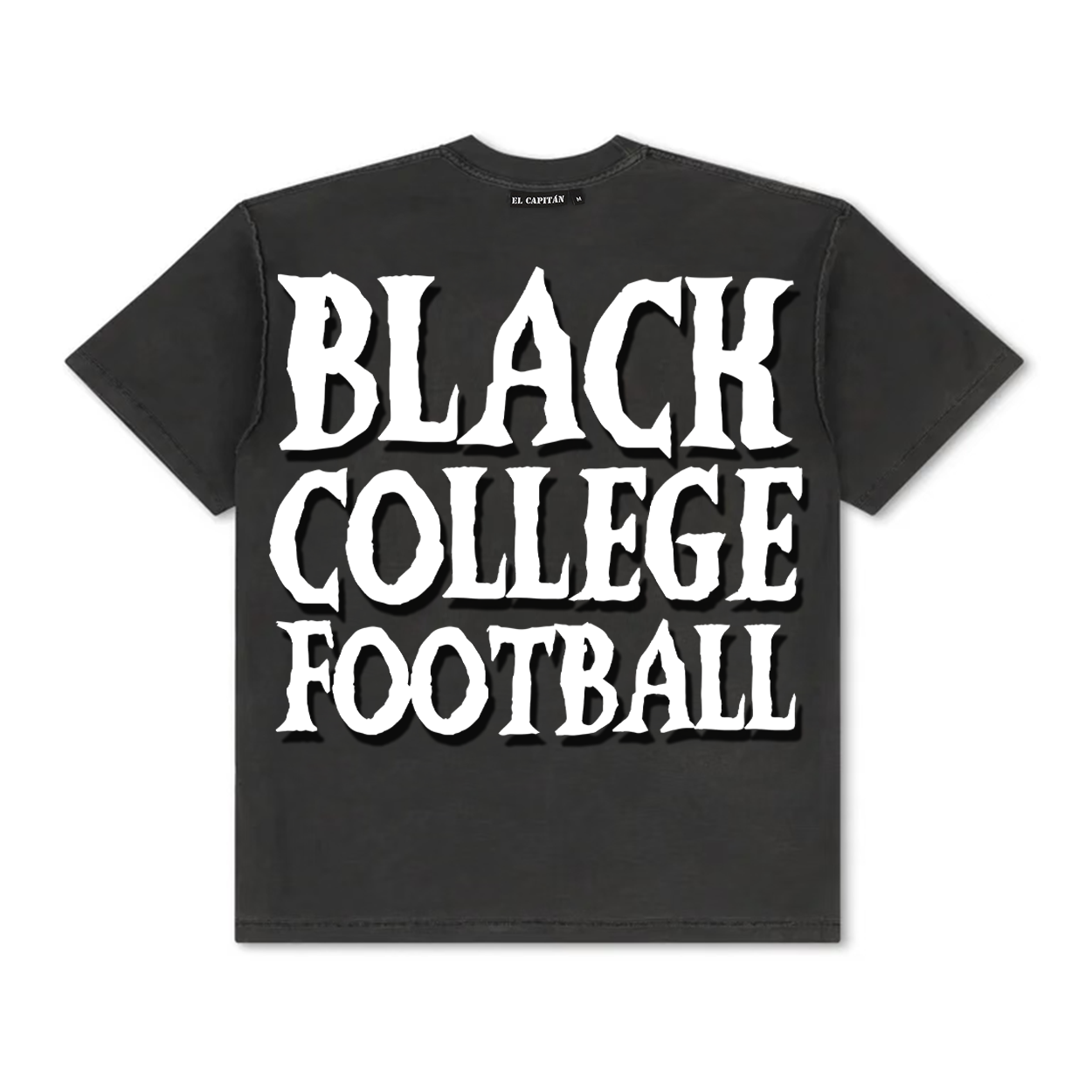 BLACK COLLEGE FOOTBALL TEE