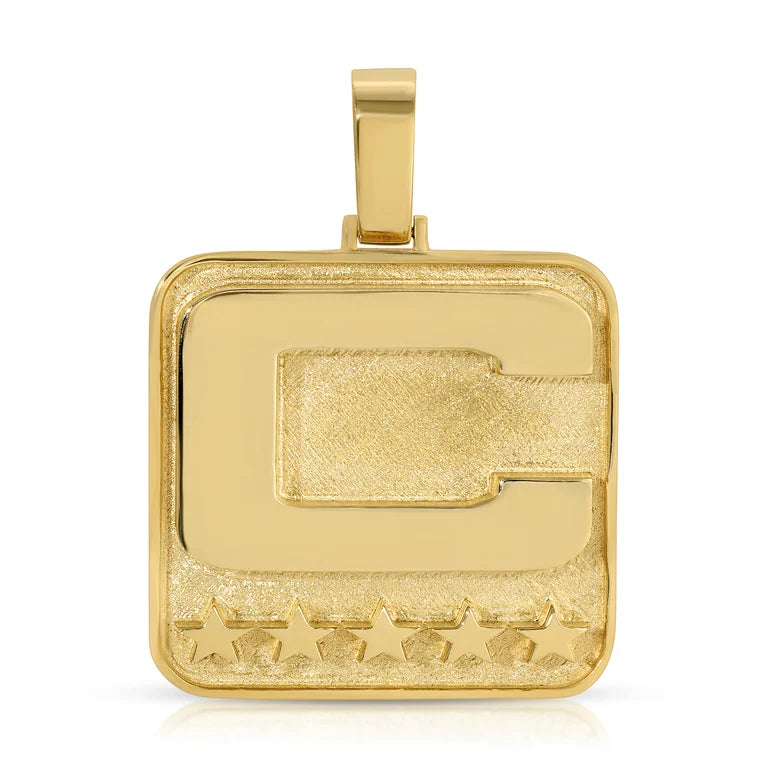 14K GOLD LOGO PENDANT - [1.25"]