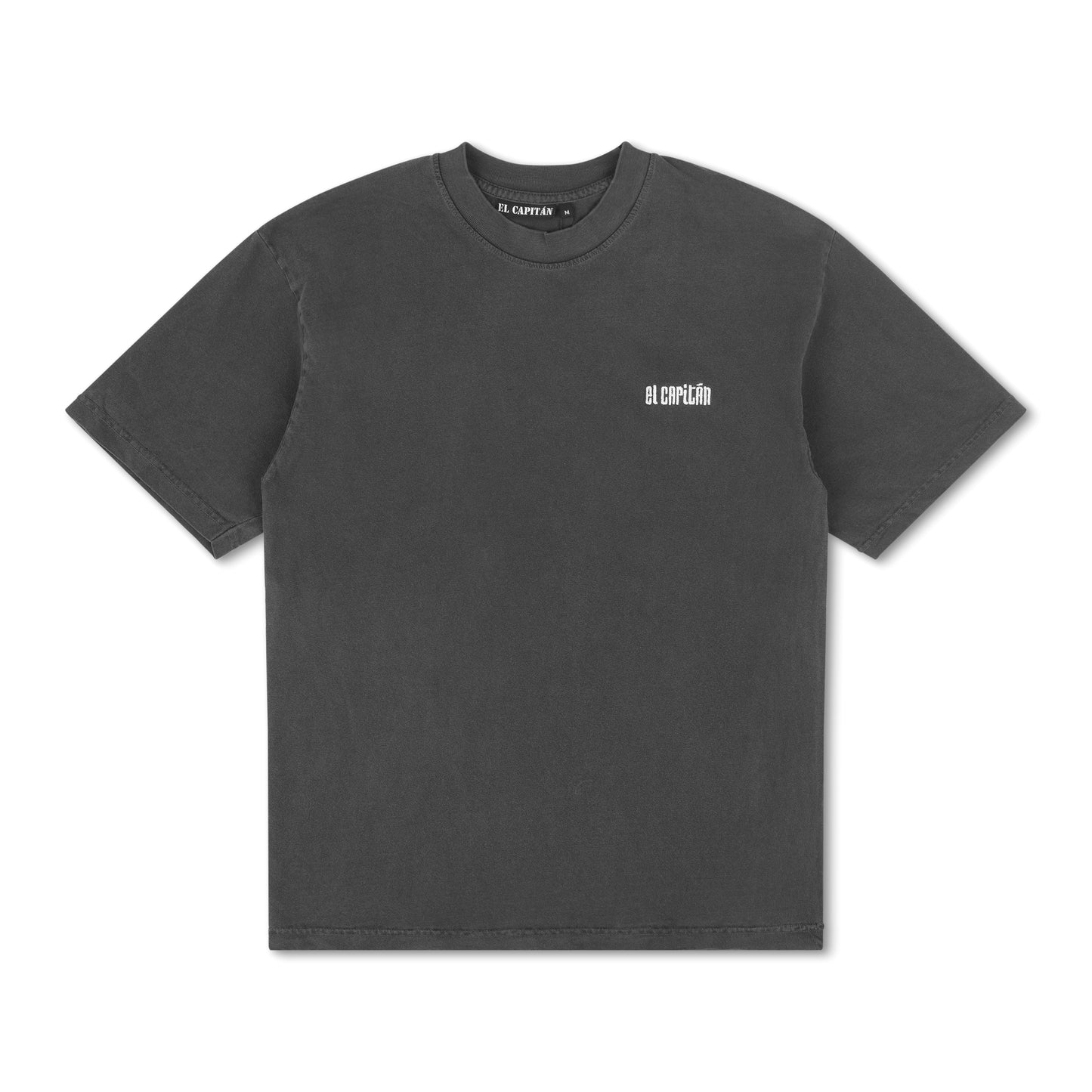 2 PACK EMBROIDERED TEES - [VINTAGE BLACK & CREME]