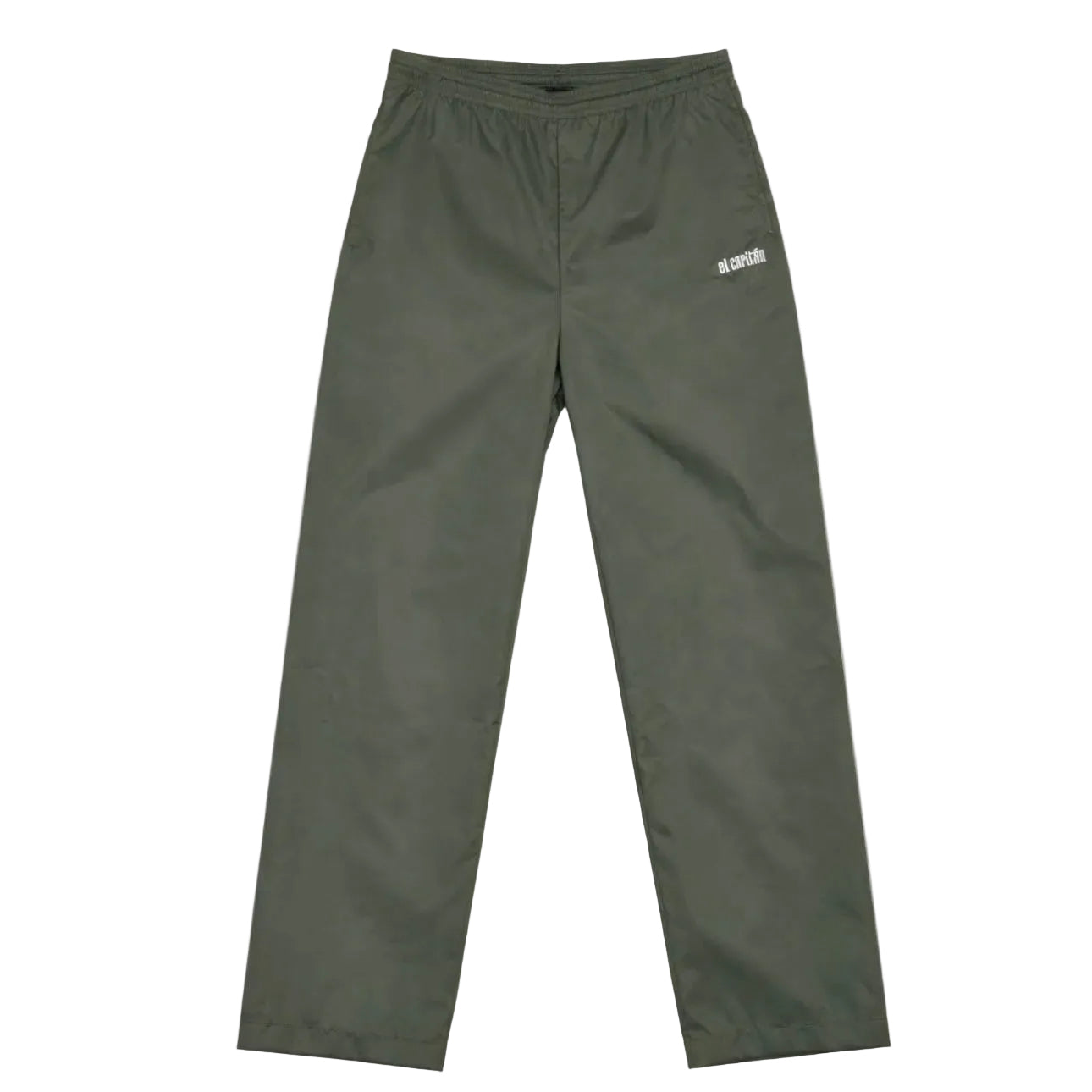WIDE LEG LIGHTWEIGHT NYLON PANTS - [AGAVE]