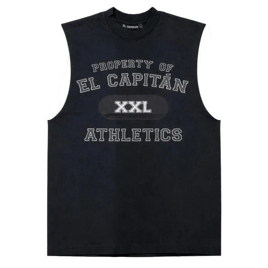 GYM CUTOFF TEE - [BLACK EDGE]