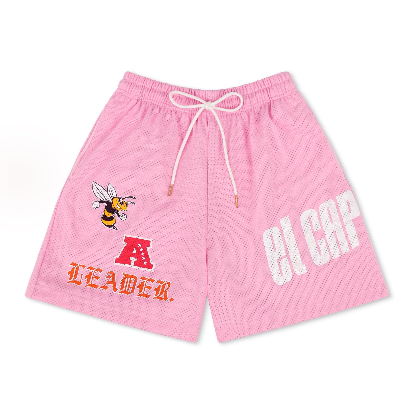 🐝 🅰️ 𝐋𝐄𝐀𝐃𝐄𝐑. [GRAPHIC SHORTS] - LIGHT PINK