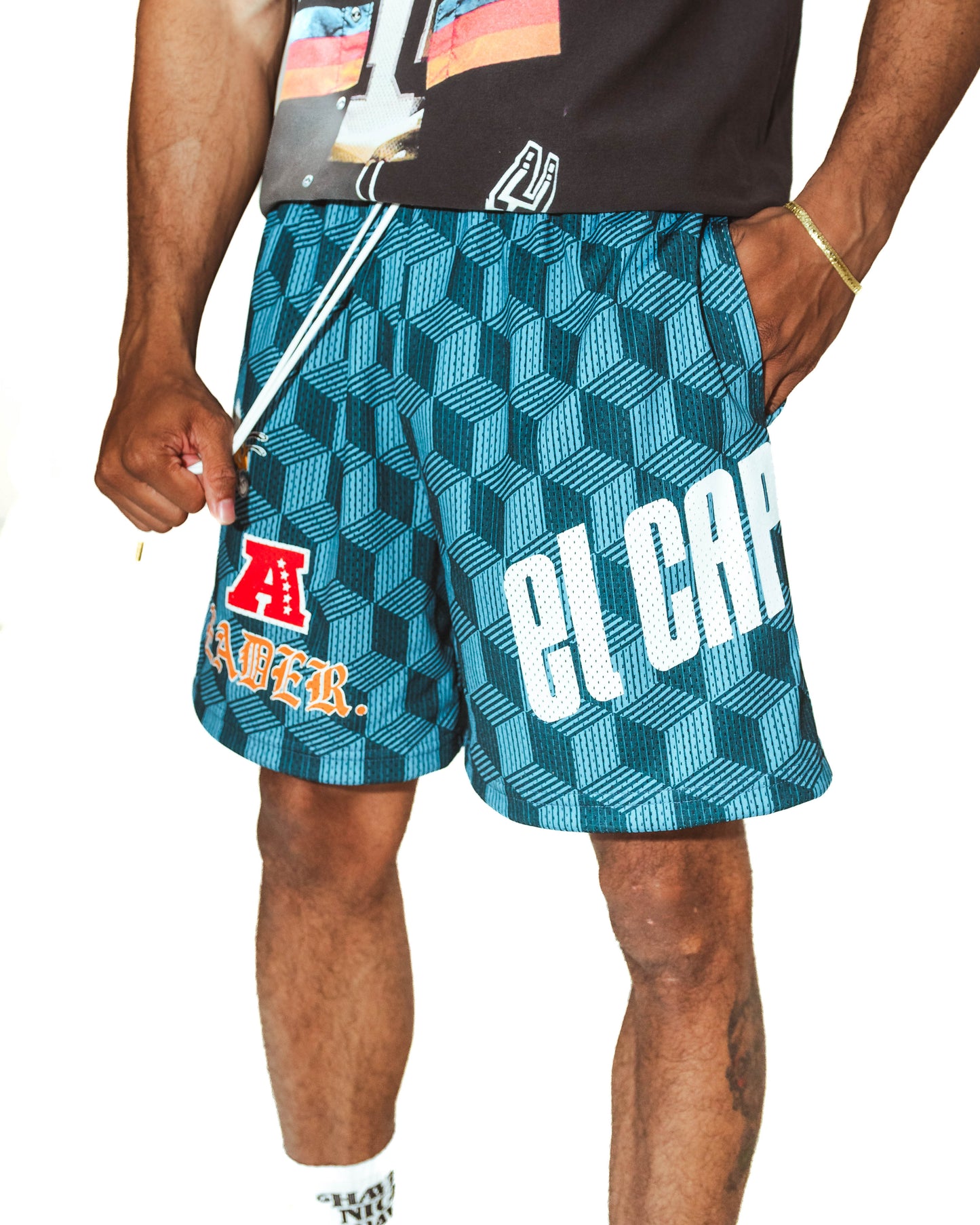 🐝 🅰️ 𝐋𝐄𝐀𝐃𝐄𝐑. [GRAPHIC SHORTS] - AQUA PRIZM