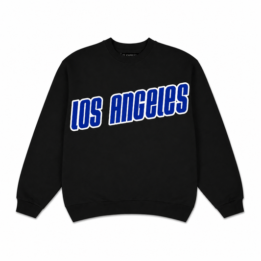 🐝 🅰️ 𝐋𝐄𝐀𝐃𝐄𝐑. [LOS ANGELES] AUTHENTIC SWEATSHIRT - [BLACK]