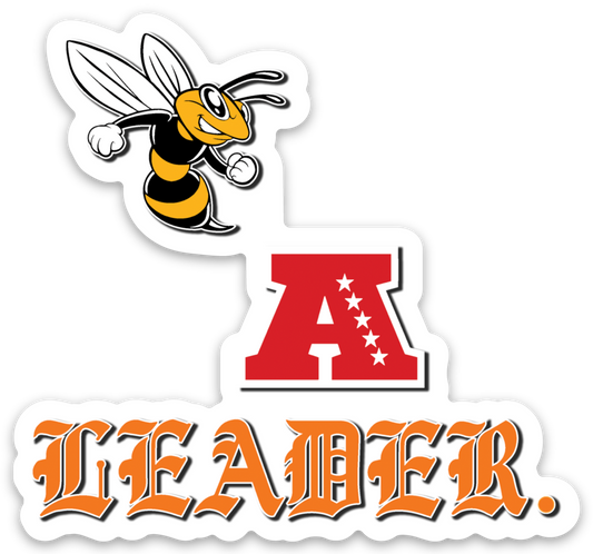BEE A LEADER. 3D STICKER