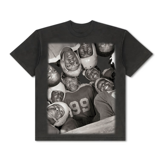BLACK COLLEGE FOOTBALL TEE