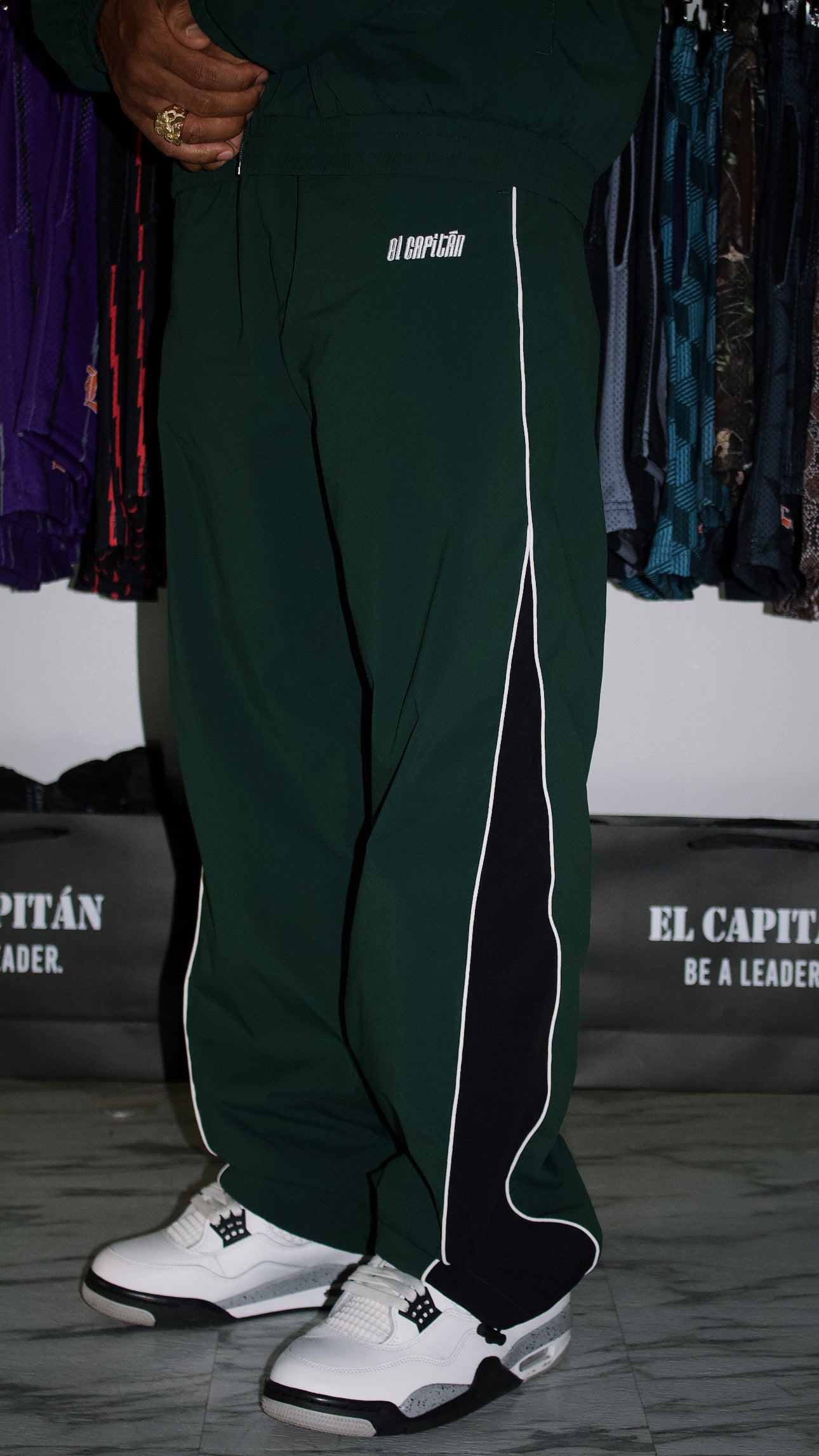 RETRO NYLON TRACK PANTS