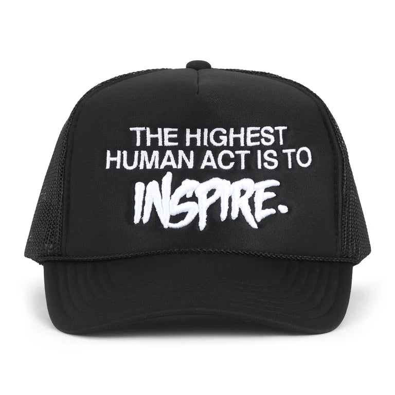 INSPIRE TRUCKER HAT - [BLACK]