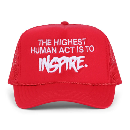 INSPIRE TRUCKER HAT - [RED]