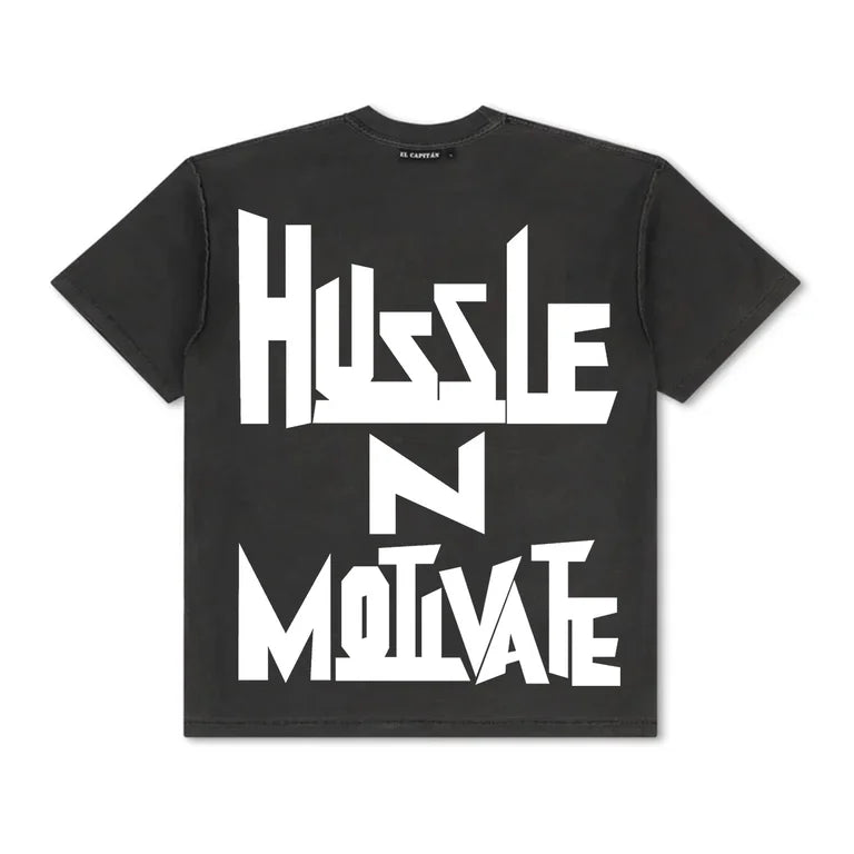 HUSSLE N MOTIVATE TEE