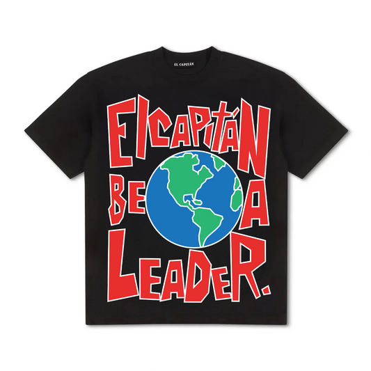 BE A LEADER. WORLD TEE - [BLACK]